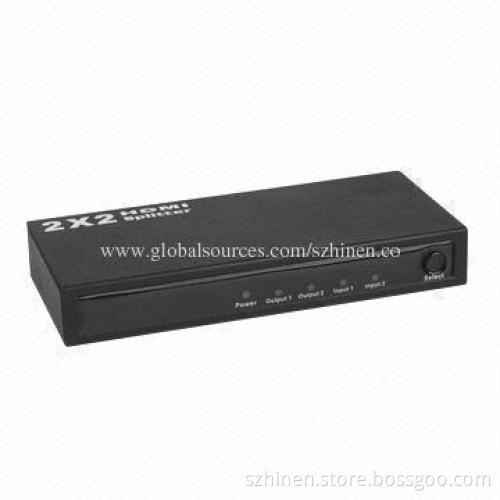 HDMI Amplifier Splitter, Input Could be Switched between Two HDMI Sources, Up to 225MHz Bandwidth